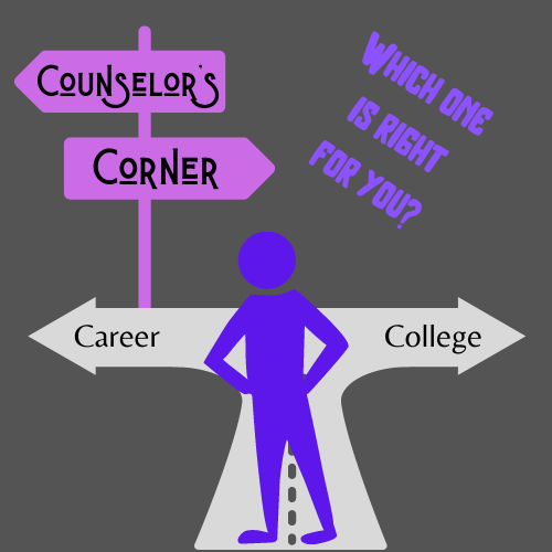 Person choosing a career or college